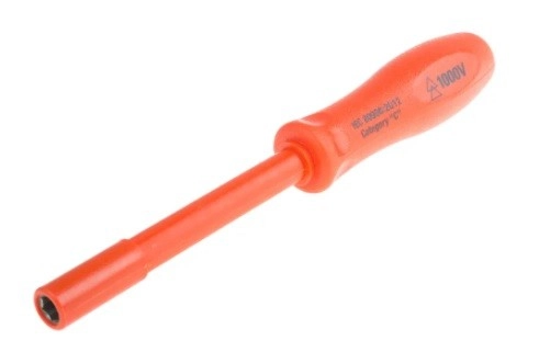  911-1525 - ITL Insulated Tools Ltd 8 mm Hexagon Nut Driver, VDE/1000V Approved, 104 mm Blade Length