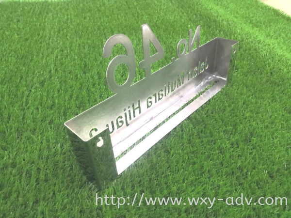 Stainless Steel House Number Plate Number Plate Johor Bahru (JB), Malaysia Advertising, Printing, Signboard,  Design | Xuan Yao Advertising Sdn Bhd