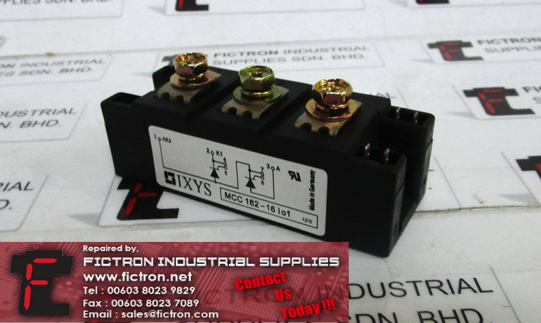 MCC162-16IO1 MCC16216IO1 IXYS Thyristor Module Supply Malaysia Singapore Indonesia USA Thailand