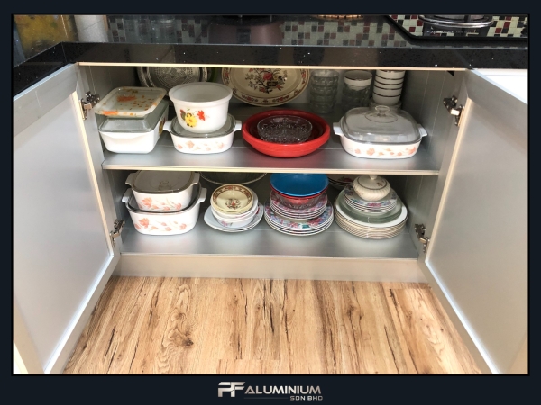 Kitchen Cabinet  Project Taman Seri Rahang  Kitchen Cabinet Aluminium Cabinet Seremban, Malaysia, Negeri Sembilan Supplier, Suppliers, Supply, Supplies | PF ALUMINIUM SDN BHD