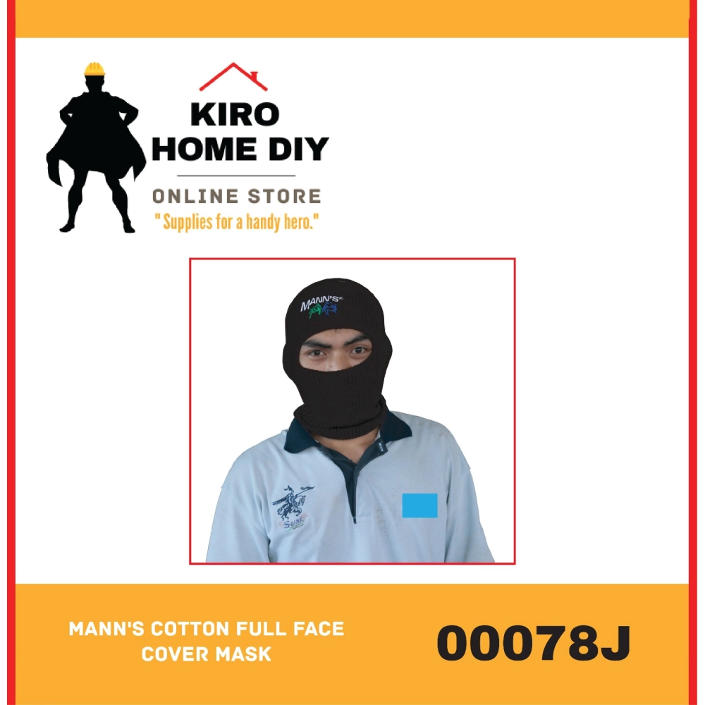 MANN'S Cotton Full Face Cover Mask/ Ski Mask - 00078J