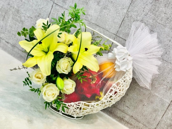 FFB 002 Fruits Flower Basket Melaka Retailer, Services | BLISS FLORIST