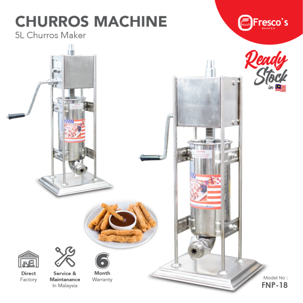 5L Churros Maker Machine Churros Machine Kuala Lumpur, KL, Malaysia Supply, Supplier, Suppliers | Fresco Cocoa Supply PLT
