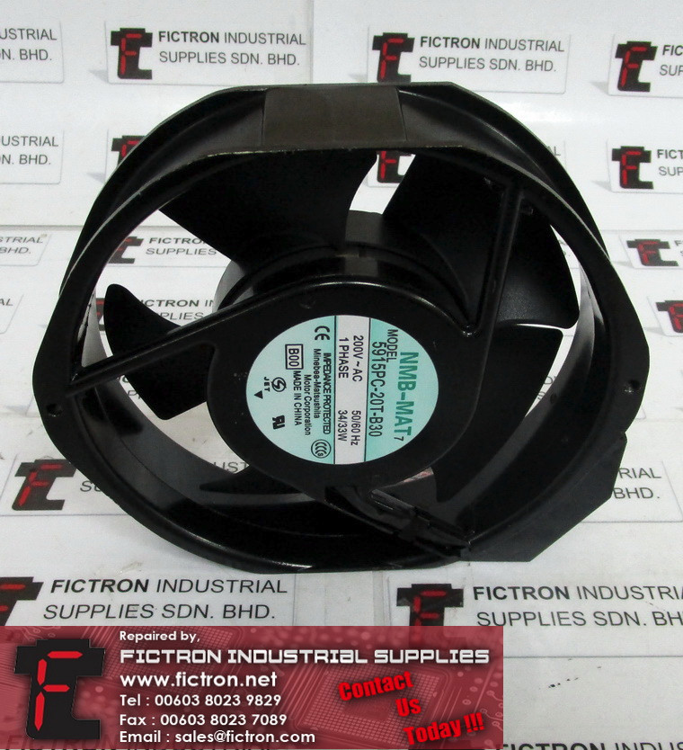 5915PC-20T-B30 5915PC20TB30 MAT NMB Axial Fan Supply Malaysia Singapore Indonesia USA Thailand