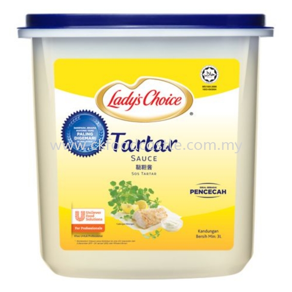 LADY CHOICE TARTAR SAUCE 3LITRE KNORR BRAND Johor Bahru (JB), Malaysia Supplier, Wholesaler, Supply, Supplies | CK FOOD CASTLE ENTERPRISE