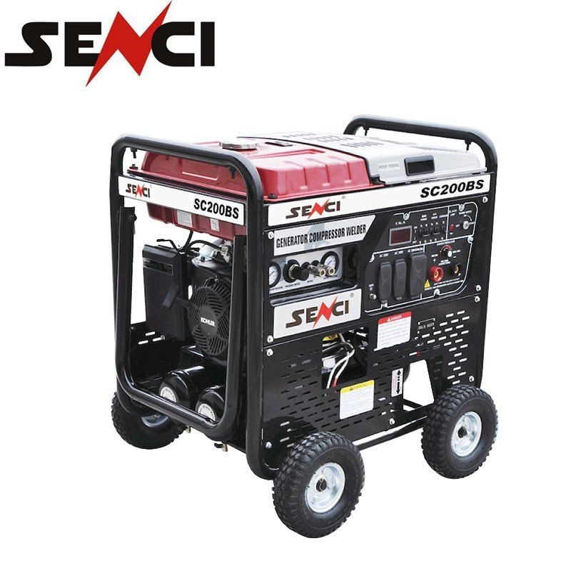 SENCI SC200BS 3 IN 1 WELDER GENERATOR C/W COMPRESSOR (PETROL/BATTERY START)