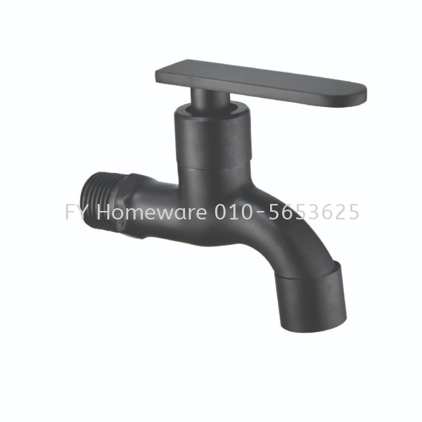  Cabana Matt Black 304 Stainless Steel Bathroom Wall Bib Tap CB2516SS-BL Bib Tap Bathroom Faucet Bathroom Appliance Johor Bahru (JB), Malaysia, Skudai Supplier, Suppliers, Supply, Supplies | FY HOMEWARE SDN BHD