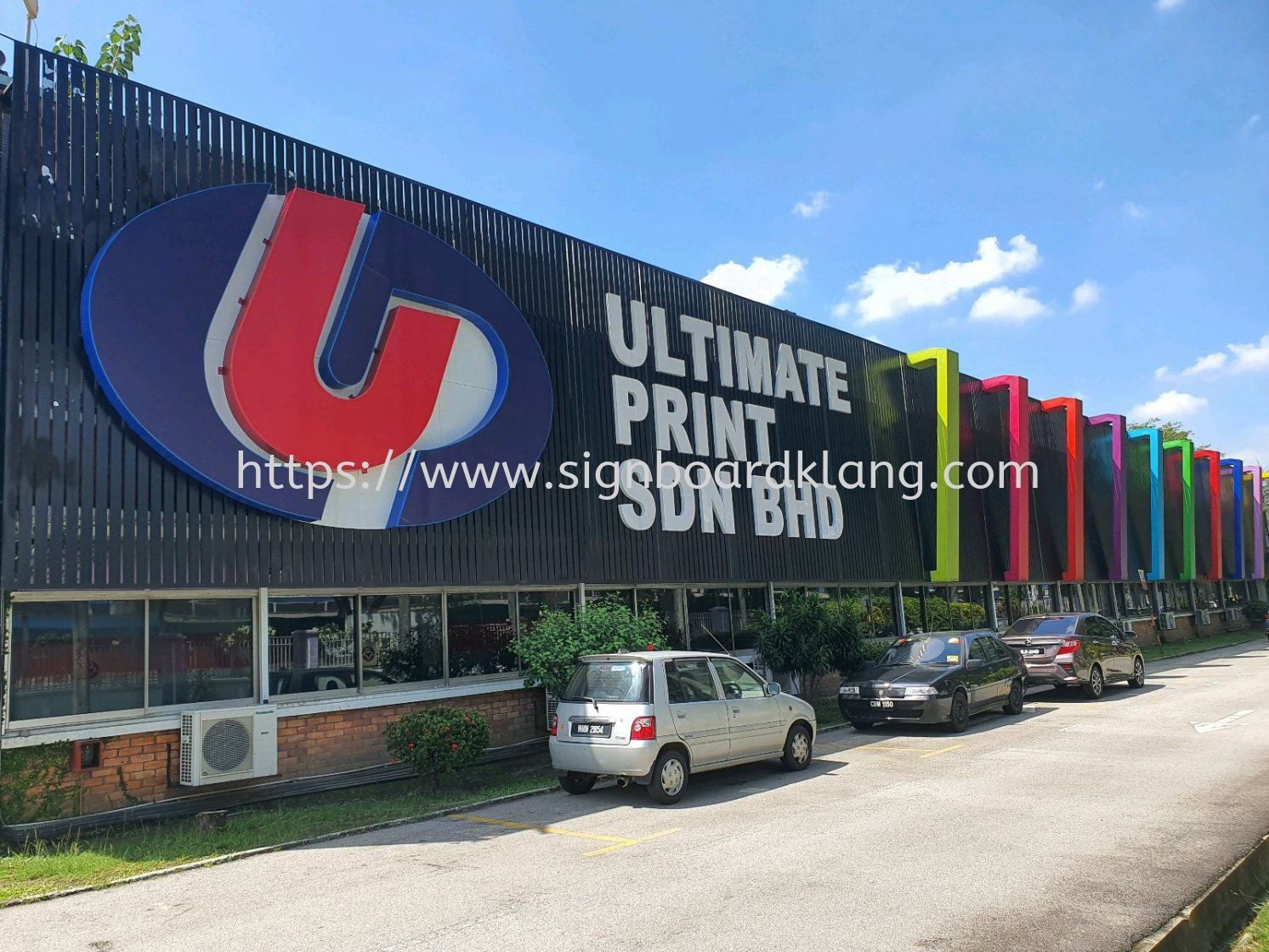 ULTIMATE PRINT SDN BHD SHAH ALAM - ALUMINIUM BIG 3D BOX UP LETTERING SIGNAGE