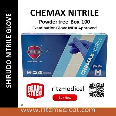 Shiduro Glove Chemax nitrile MCS 30 size M