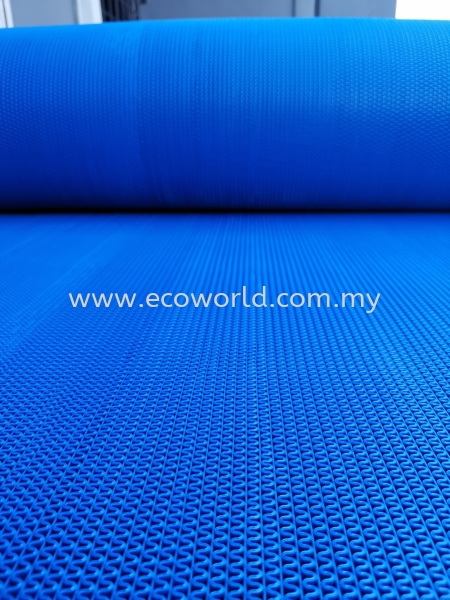 Anti Slip Mat Wet Area - Blue Roll Type Anti Slip Mat Malaysia, Johor Bahru (JB) Supplier, Supply, Supplies | ECO WORLD HYGIENE (M) SDN BHD