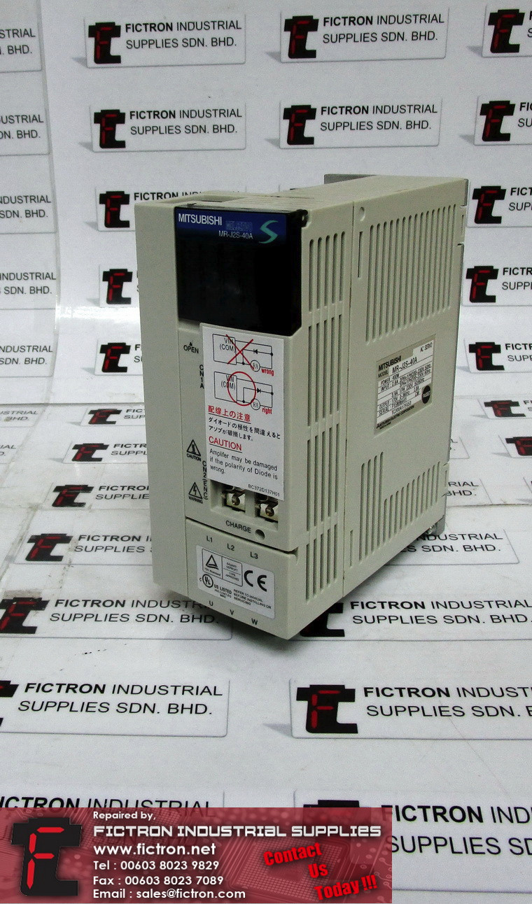 MR-J2S-40A MRJ2S40A MITSUBISHI AC Servo Amplifier Supply Repair Malaysia Singapore Indonesia USA Thailand