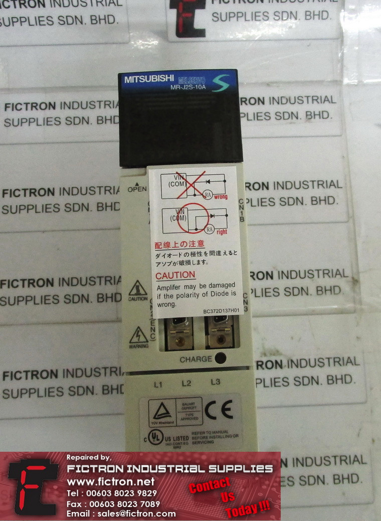 MR-J2S-10A MRJ2S10A MITSUBISHI AC Servo Drive Supply Repair Malaysia Singapore Indonesia USA Thailand