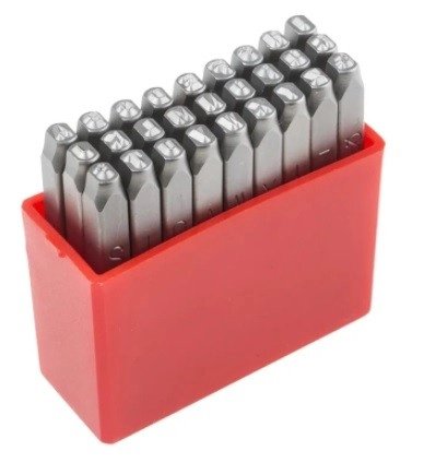 875-4718 - RS PRO 2.5mm x 27 Piece Engraving Letter Punch Set, (A to Z)