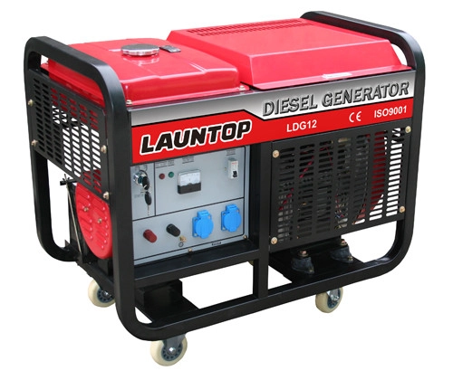 Launtop LDG12-3 Diesel Generator (Open Type) Twin-Cylinder , Rated Output:10kw , Fuel Tank: 25 Lit.