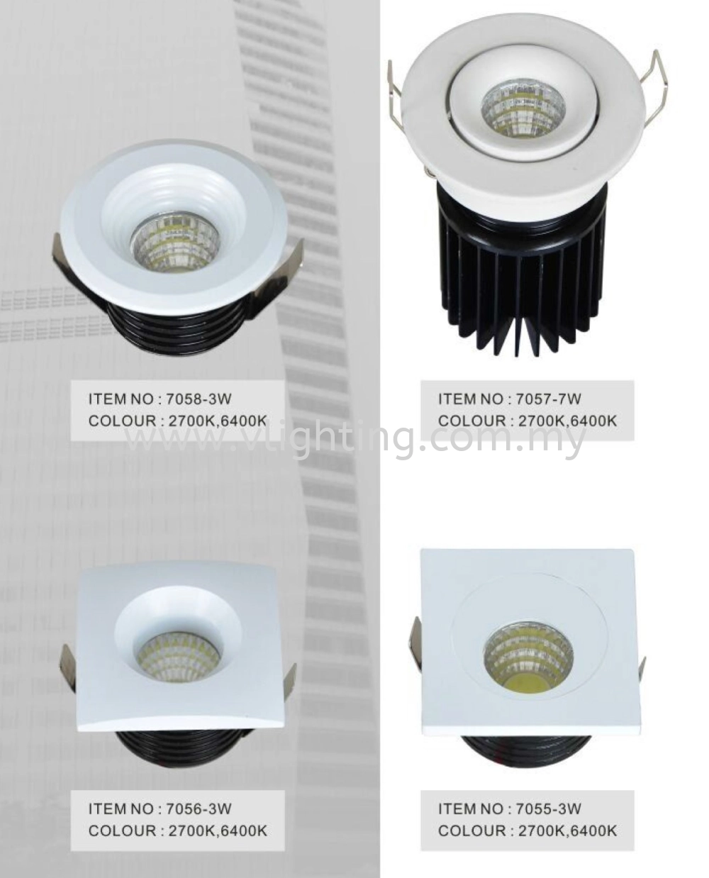 SFL LED EYEBALL 7055, 7056, 7057, 7058