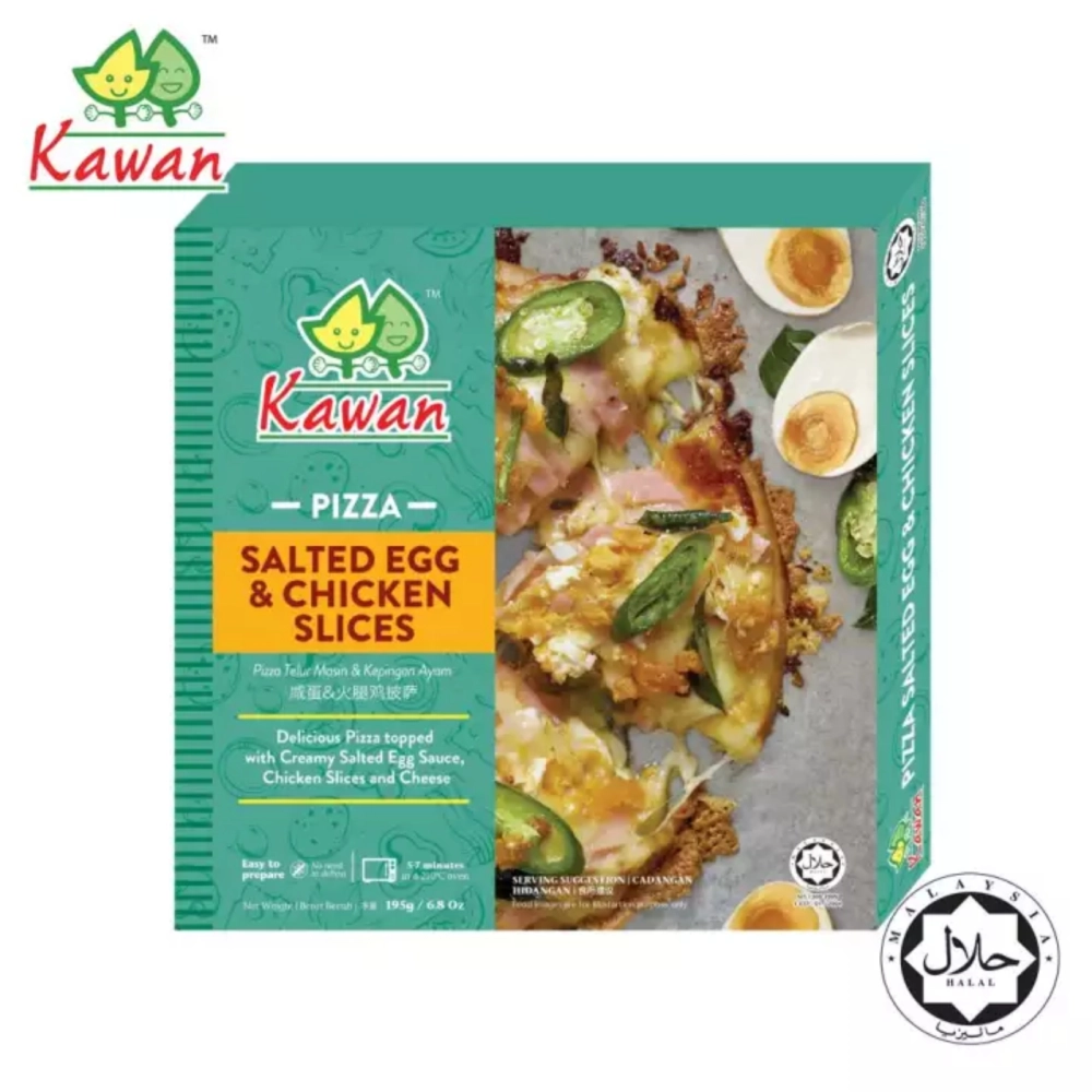 Kawan Salted Egg & Chicken Pizza 195G