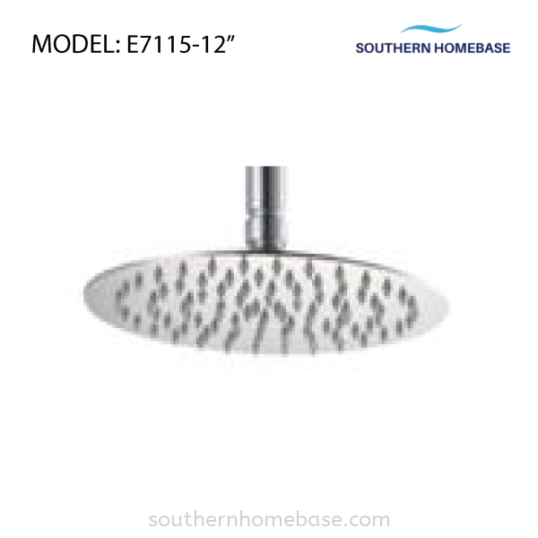 BATHROOM MATTE RAIN SHOWER ELITE E7115-12" Bathroom Johor Bahru (JB) Supplier, Supply | Southern Homebase Sdn Bhd