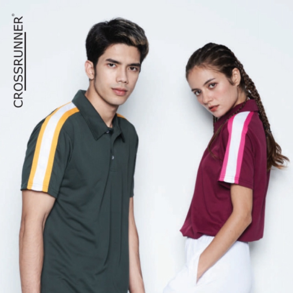 CROSSRUNNER Quick Dry Light Stretchy Soft Racer Polo - CRP1600