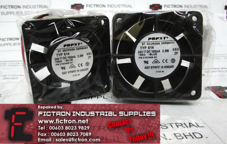 TYP 614 PAPST Axial Fan Supply Malaysia Singapore Indonesia USA Thailand