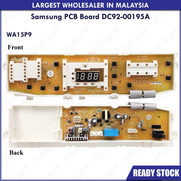 Code: DC92-00195A-C PCB Board Samsung (China) PCB Board Washing Machine Parts Melaka, Malaysia Supplier, Wholesaler, Supply, Supplies | Adison Component Sdn Bhd