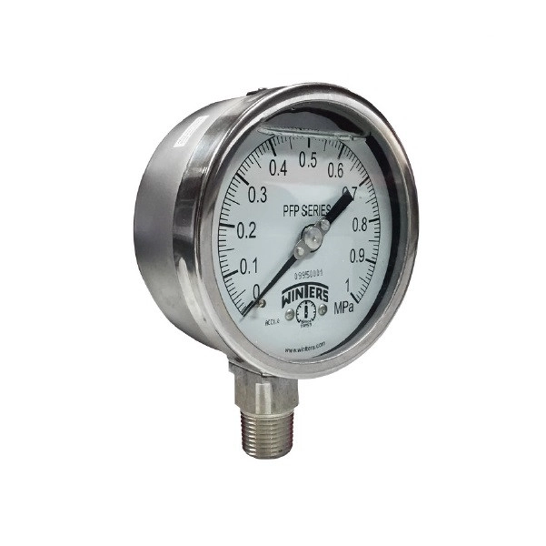 WINTERS | PFP StabiliZR Pressure Gauge, Fully Stainless Steel