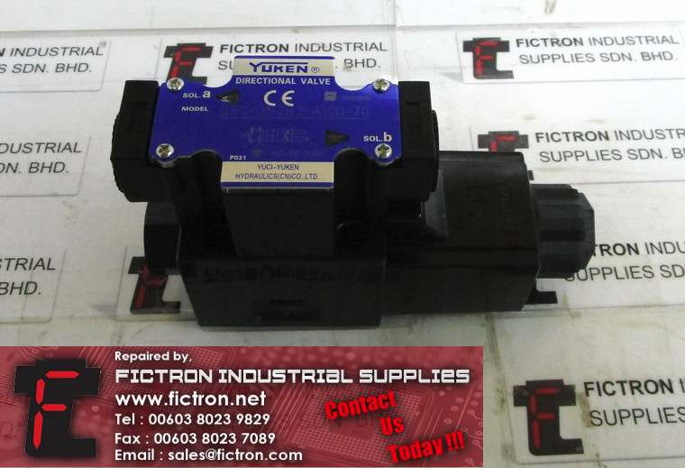 DSG-01-2B3-A100-70 DSG012B3A10070 YUKEN Directional Valve Supply Malaysia Singapore Indonesia USA Thailand