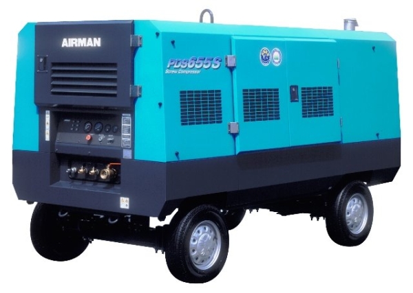 Used/Reconditioned Airman PDS655S Diesel Portable Air Compressor 655cfm 102psi Air Compressor Rental Johor Bahru (JB), Malaysia, Selangor, Kuala Lumpur (KL), Masai, Shah Alam Rental, Supplier | Megah Machinery