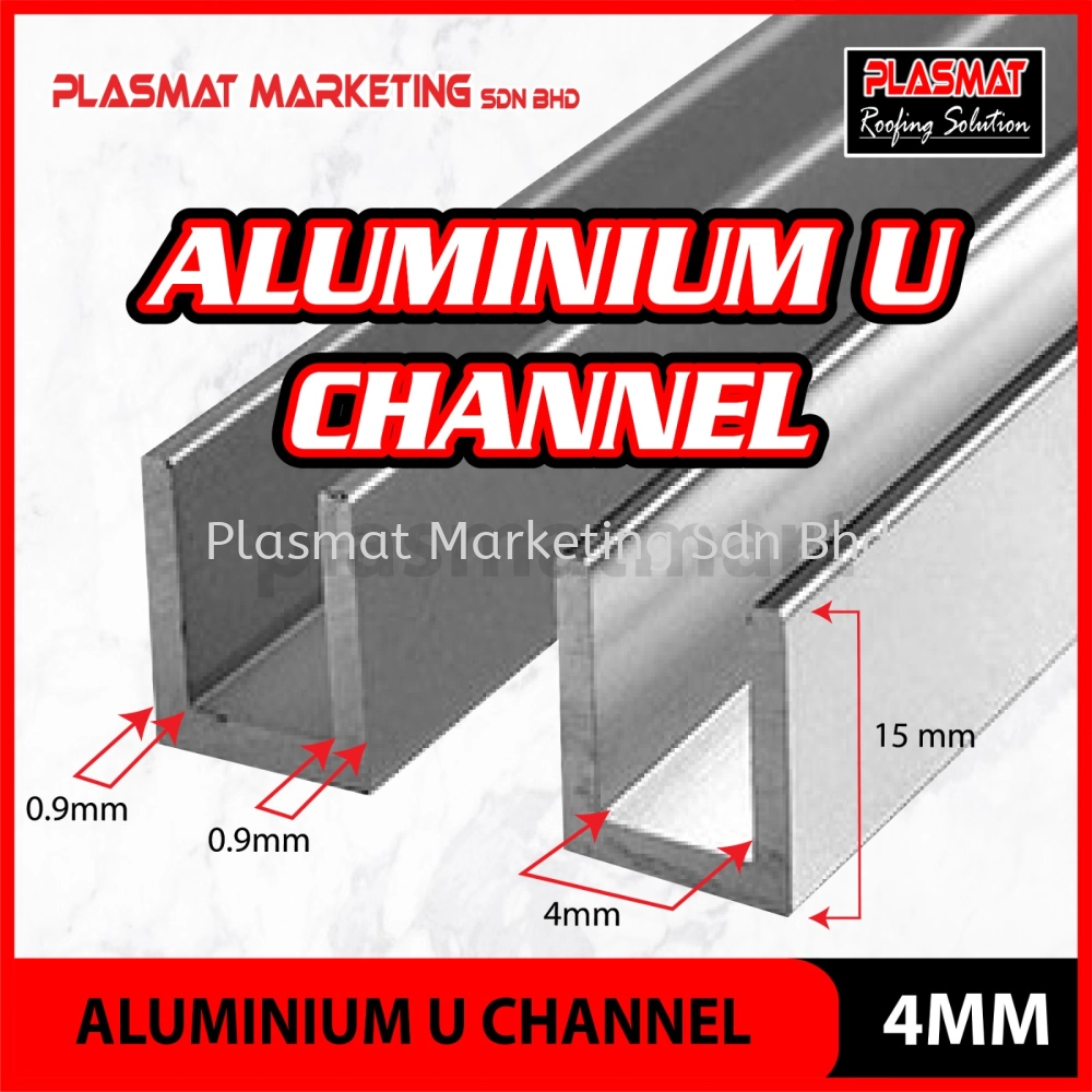 ALUMINIUM PROFILE U CHANNEL 