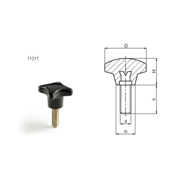 [ONLY EMAIL QUOTE] TECNODIN STAR KNOB M4 x 15MM TECN-1121-20501 KNOBS AND HANDLES MANUAL TOOLS Singapore, Kallang Supplier, Suppliers, Supply, Supplies | DIYTOOLS.SG