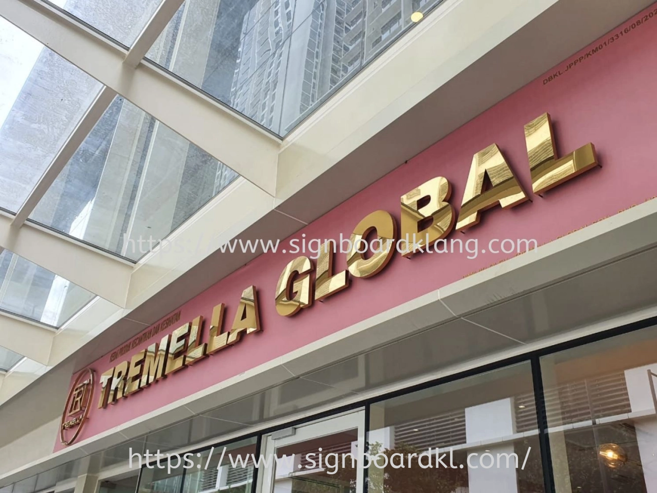 STAINLESS STEEL 3D BOX UP SIGNBOARD