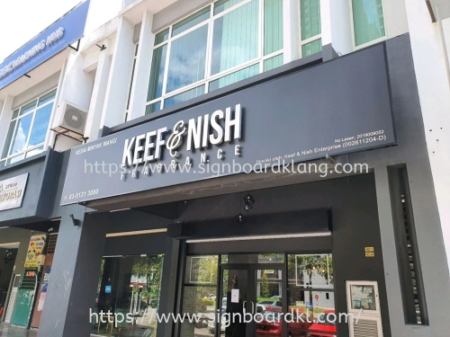 RETAIL OUTDOOR 3D STAINLESS STEEL BOX UP LETTERING SIGNBOARD AT KUALA LUMPUR (KL) | PUNCAK ALAM | KLIA