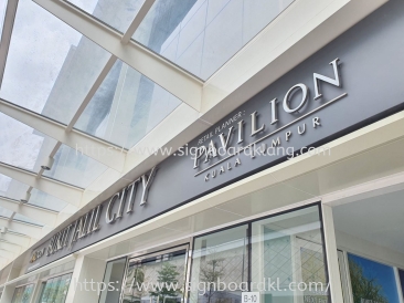 SHOPPING MALL 3D STAINLESS STEEL BOX UP LETTERING SIGNBOARD MAKER AT PAVILION BUKIT JALIL, MALAYSIA