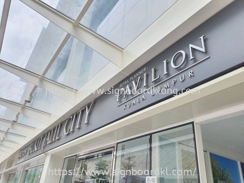 SHOPPING MALL 3D STAINLESS STEEL BOX UP LETTERING SIGNBOARD MAKER AT PAVILION BUKIT JALIL, MALAYSIA