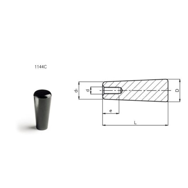 [ONLY EMAIL QUOTE] TECNODIN HANDLE WITH M5 THREADED HOLE O/D:13MM TECN-1144-13101 KNOBS AND HANDLES MANUAL TOOLS Singapore, Kallang Supplier, Suppliers, Supply, Supplies | DIYTOOLS.SG