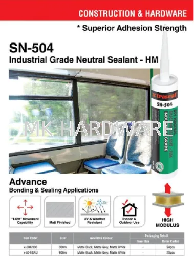 X' TRASEAL SN-504 INDUSTRIAL GRADE NEUTRAL SEALANT - HM