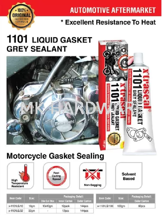 X'TRASEAL 1101 LIQUID GASKET GREY SEALANT