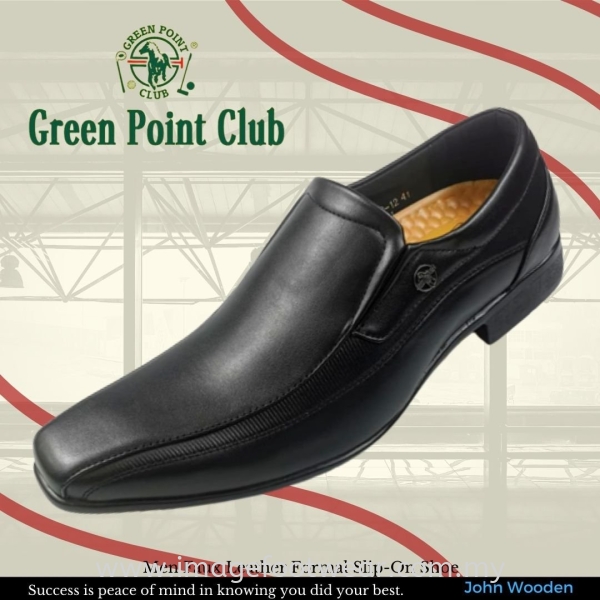 GREEN POINT Men Faux Leather Formal Slip-On Shoe- GP-821008-12- BLACK Colour GREEN POINT Hot Value Men Shoes Men Shoes Malaysia, Selangor, Kuala Lumpur (KL) Retailer | IMAGE FOOTWEAR COLLECTION SDN BHD