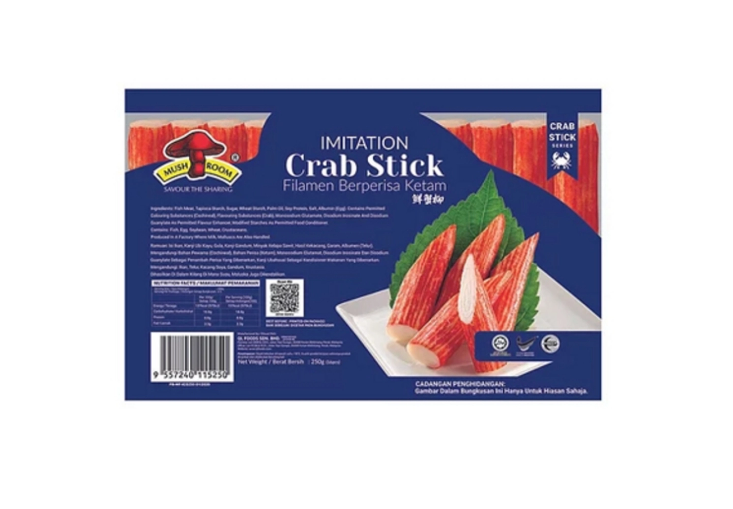 Mushroom Brand Imitation Crab Stick 250g