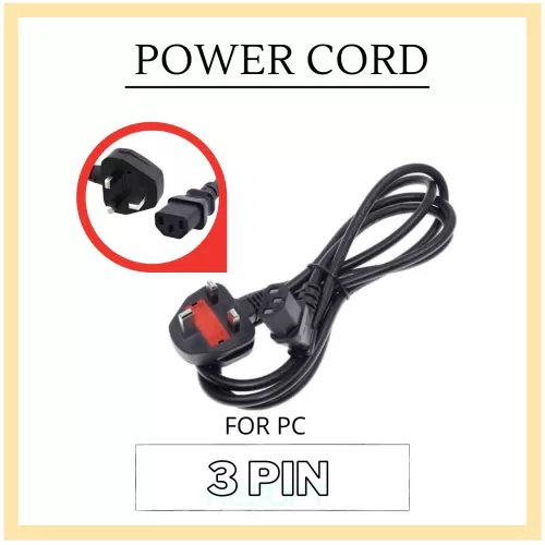 PC POWER CORD 3 PIN