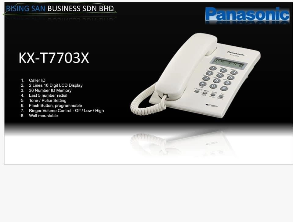 PANASONIC KX-T7703X SINGLE LINE TELEPHONE 