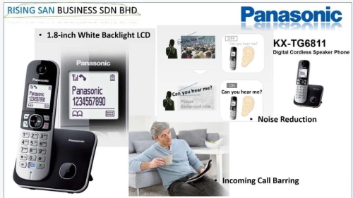 PANASONIC KX-TG6811 DIGITAL CORDLESS SPEAKER PHONE 