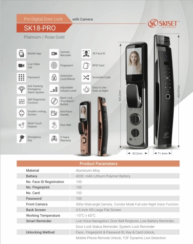 PRO DIGITAL DOOR LOCK SK18-PRO