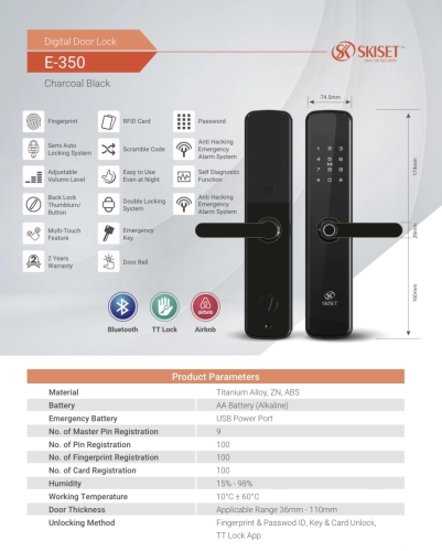 DIGITAL DOOR LOCK E-350