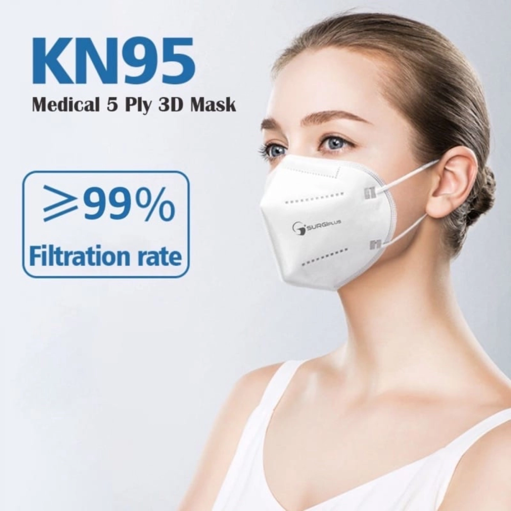 【Surgiplus】Medical KN95 5 layers 1pc【Individual Packing】Order 50pcs Come with Original Box!!