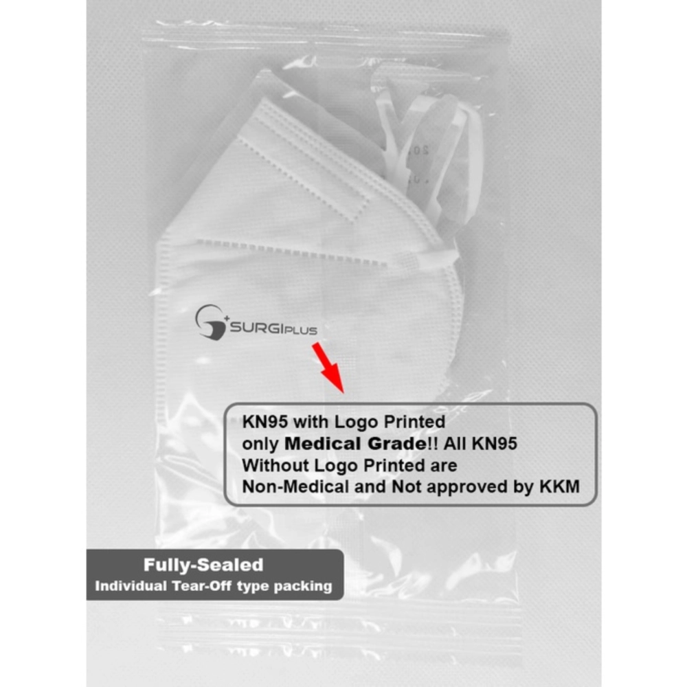 【Surgiplus】Medical KN95 5 layers 1pc【Individual Packing】Order 50pcs Come with Original Box!!