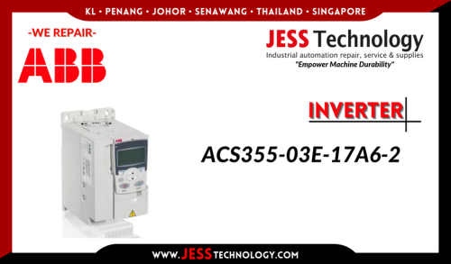 Repair ABB INVERTER ACS355-03E-17A6-2 Malaysia, Singapore, Indonesia, Thailand, Brunei