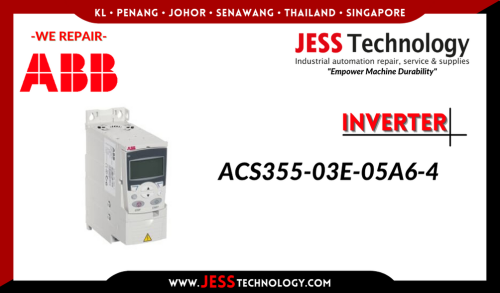 Repair ABB INVERTER ACS355-03E-05A6-4 Malaysia, Singapore, Indonesia, Thailand, Brunei
