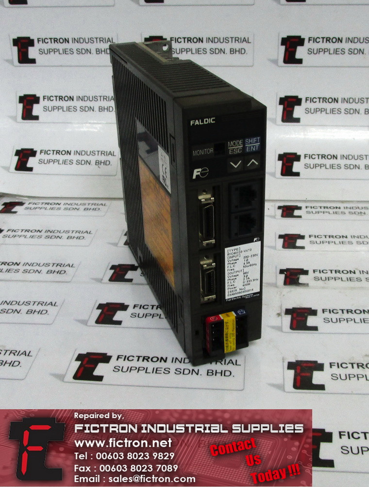 RYC401D3-VVT2 RYC401D3VVT2 FUJI ELECTRIC Servo Amplifier Supply Repair Malaysia Singapore Indonesia USA Thailand