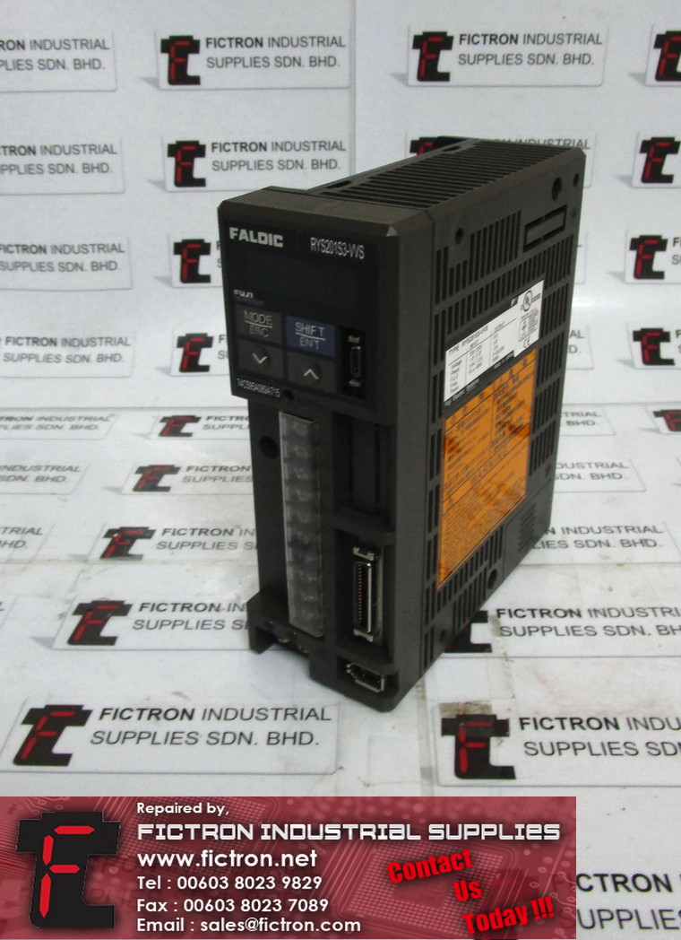 RYS201S3-VVS RYS201S3VVS FUJI ELECTRIC Servo Driver Supply Repair Malaysia Singapore Indonesia USA Thailand