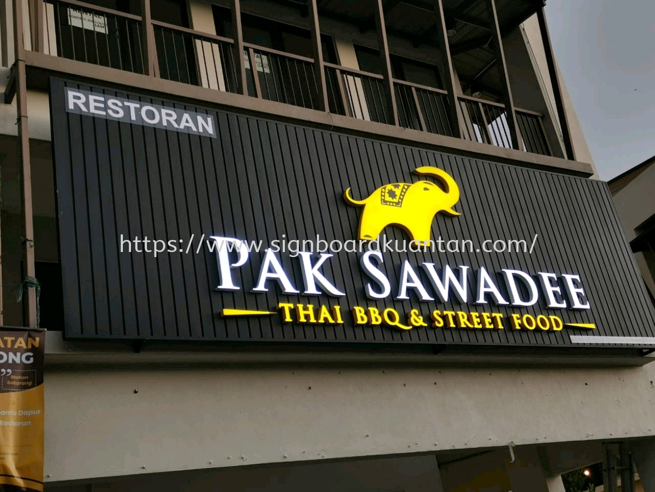 PAK SAWADEE ALUMINIUM PANEL 3D LED BOX UP SIGNAGE 